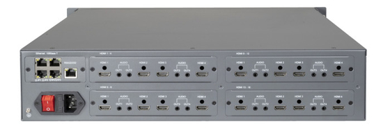 PM60MA3H/00-16H Système de matrice de vidéo IP avec sortie 16CH HDMI Entrée vidéo sur gestion de mur vidéo Ip